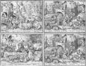 The Set Of The Seven Vices (holl., Bast.125-131; L.18-24) by Pieter The Elder Brueghel