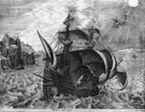 Man Of War, Sailing To The Right, By F. Huys Man Of War, Sailing To The Right, By F. Huys