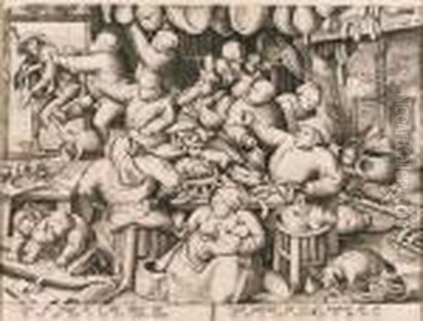 The Rich Kitchen, By Pieter Van Der Heyden (bast. 159; Holl. 159;lari 142) - view 1