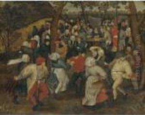 The Outdoor Wedding Feast by Pieter The Younger Brueghel