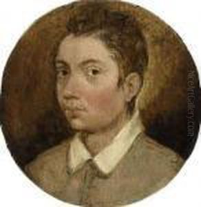 Portrait Of A Young Man by Pieter The Younger Brueghel