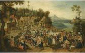 The Kermesse Of Saint George by Pieter The Younger Brueghel