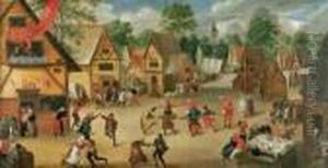 Fete Paysanne by Pieter The Younger Brueghel