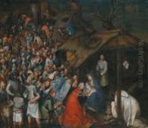 L""""adorazione Dei Re Magi by Pieter The Younger Brueghel