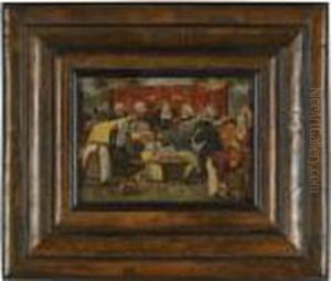 A Wedding Feast by Pieter The Younger Brueghel