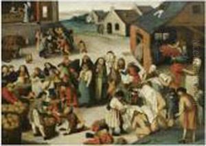 The Seven Acts Of Mercy by Pieter The Younger Brueghel