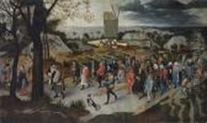 The Wedding Procession by Pieter The Younger Brueghel