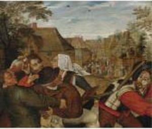 The Peasants' Brawl by Pieter The Younger Brueghel