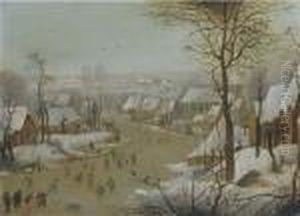 The Birdtrap by Pieter The Younger Brueghel