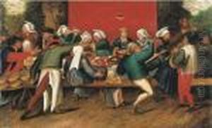 The Wedding Feast by Pieter The Younger Brueghel