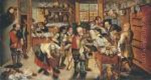 The Payment Of The Tithes by Pieter The Younger Brueghel