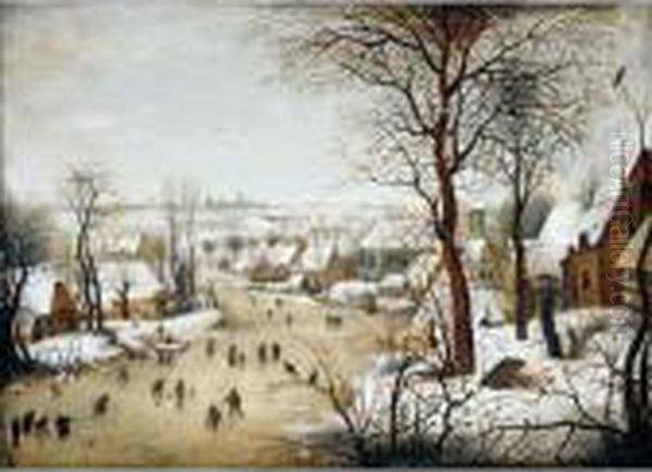 Winter Landscape With A Bird Trap - view 1