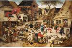 The Kermesse Of St. George by Pieter The Younger Brueghel