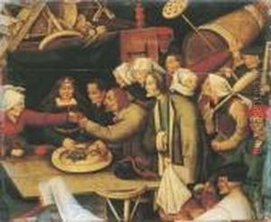 The Wedding Feast: A Fragment by Pieter The Younger Brueghel