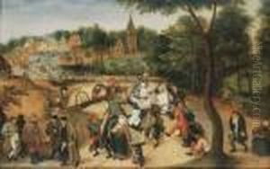 The Return From The Kermesse by Pieter The Younger Brueghel