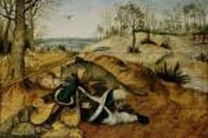 Der Gute Hirte. by Pieter The Younger Brueghel