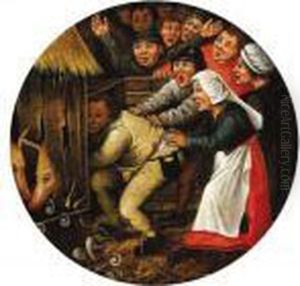 The Drunkard Pushed Into The Pigsty