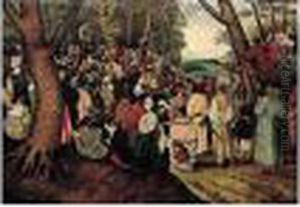 A Landscape With Saint John The Baptist Preaching
