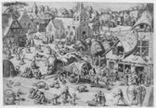 The Fair Of Hoboken (near Antwerp) (hollstein 208) - view 1
