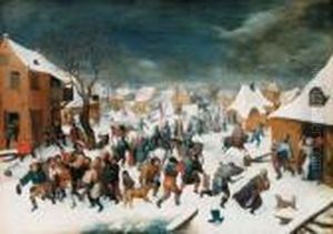 The Massacre Of The Innocents by Pieter The Younger Brueghel