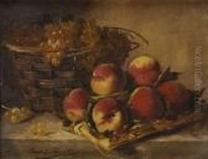 Nature Morte Aux Peches Et Auxraisins Nature Morte Aux Peches Et Auxraisins