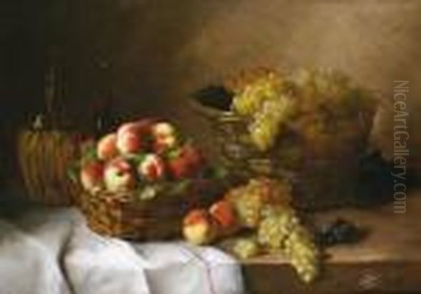 Nature Morte Aux Peches Et Aux Raisins - view 1