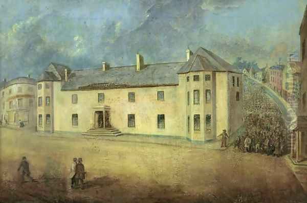 Chartists attacking the Westgate Hotel - view 1