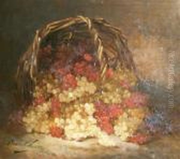 Still Life With Grapes In A Basket - view 1