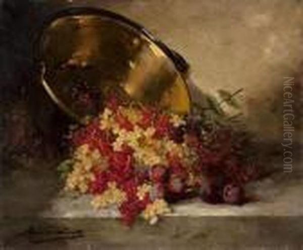 Nature Morte A La Bassine De Cuivre Et Aux Groseilles - view 1