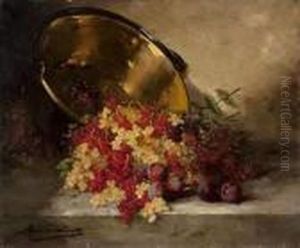 Nature Morte A La Bassine De Cuivre Et Aux Groseilles