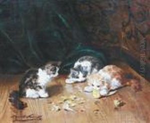 Jeux De Chatons by Alphonse de Neuville