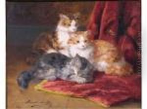 Les Trois Chatons Et L'abeille by Alphonse de Neuville