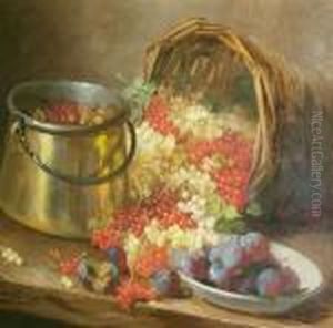 Stilllife With Currants And Plums