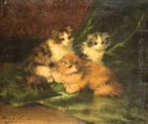 Les Trois Chatons by Alphonse de Neuville