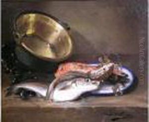 Nature Morte Aux Poissons by Alphonse de Neuville