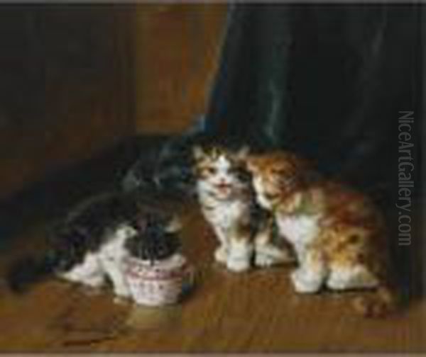 Drinking Kittens - view 1