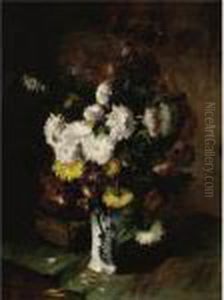 Vase Of Chrysanthemums