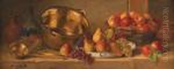 La Bassine En Cuivre, Et Les Fruits De L'automne - view 1