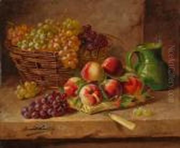 Nature Morte Aux Peches Et Aux Raisins - view 1