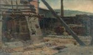 Un Coin De La Gare De Styring-wendel by Alphonse de Neuville