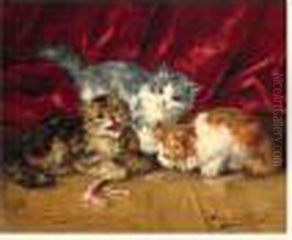Trois Chatons Jouant - view 1