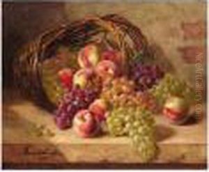 A Basket Of Fruit by Alphonse de Neuville