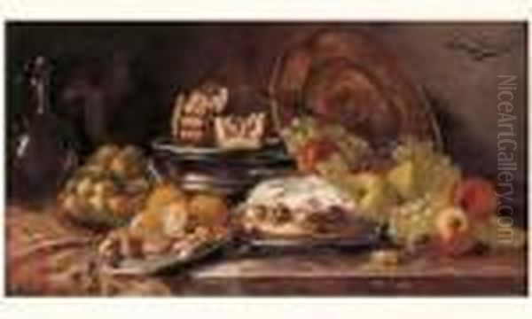 Fruits Et Comestibles Sur Un Entablement - view 1