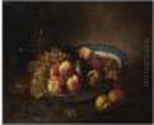 Bowl Of Fruit, Signed Bowl Of Fruit, Signed