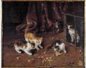 Huile Sur Panneau Signe En Bas A Droite. by Alphonse de Neuville