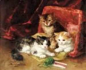 Kittens At Play
Oil On Canvas
