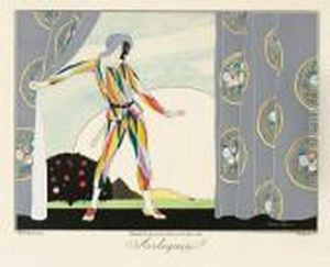 Les
Masques
Et
Les
Personnages
De
La
Comedie
Italienne by Umberto Brunelleschi
