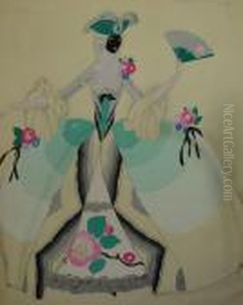 Theatrical Costume Design For A Lady - view 1