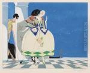 Le Baiser Dans Le Cou by Umberto Brunelleschi
