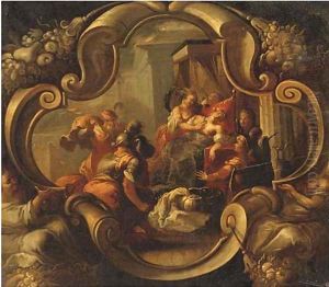 The Death of Cleopatra, in a feigned cartouche